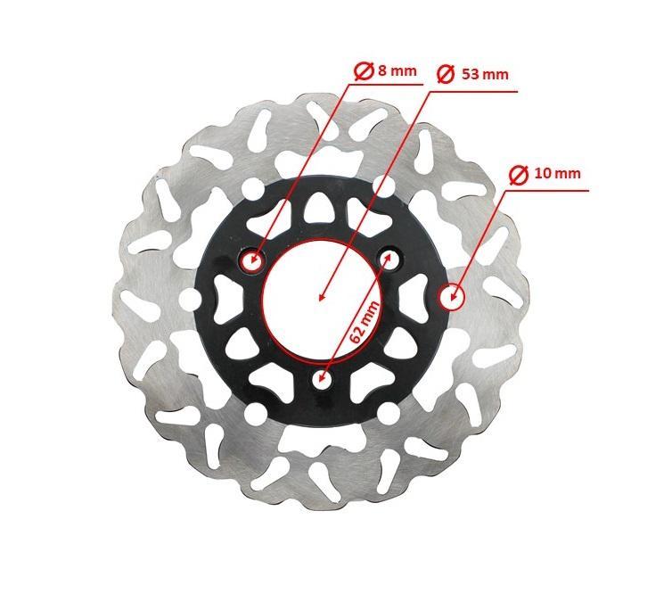 Диск тормозной задний JMC MTD 190 мм (трехточечное крепление) тип 2