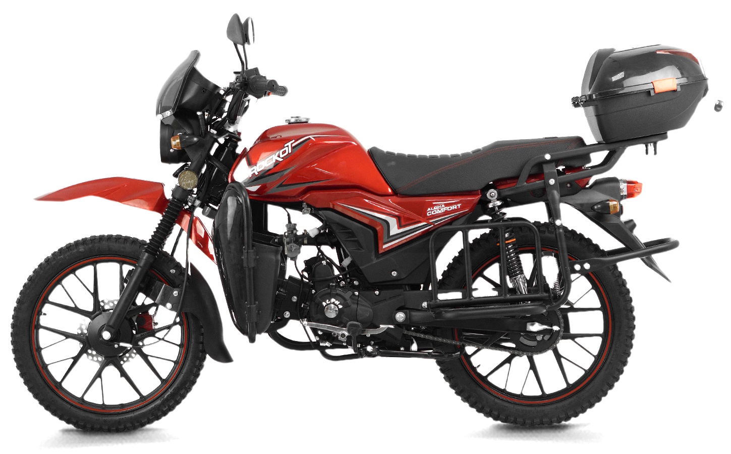 Мопед ROCKOT ALPHA COMFORT (белый/красный глянцевый)